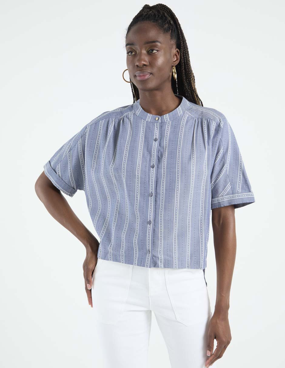 Blusa manga corta para mujer