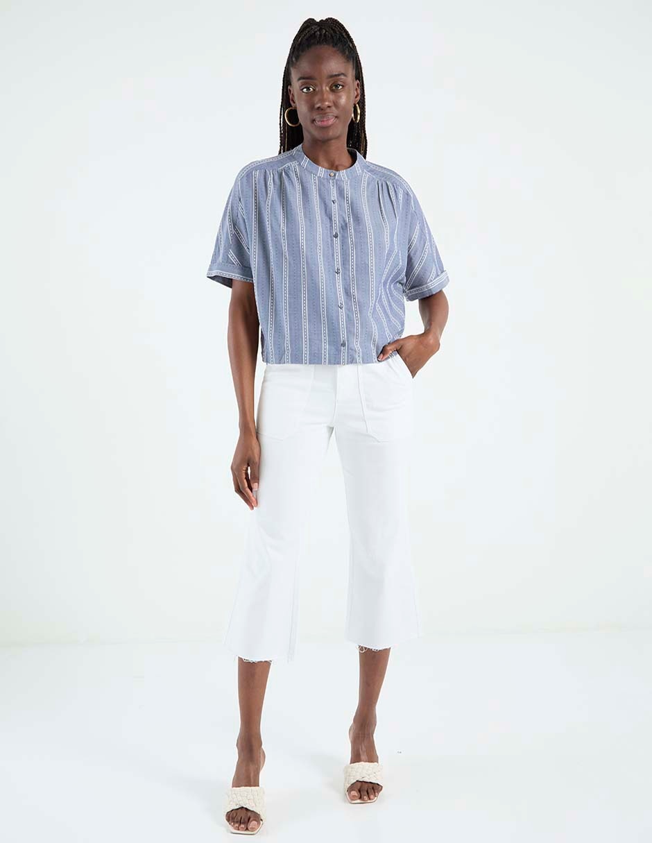 Blusa manga corta para mujer 3