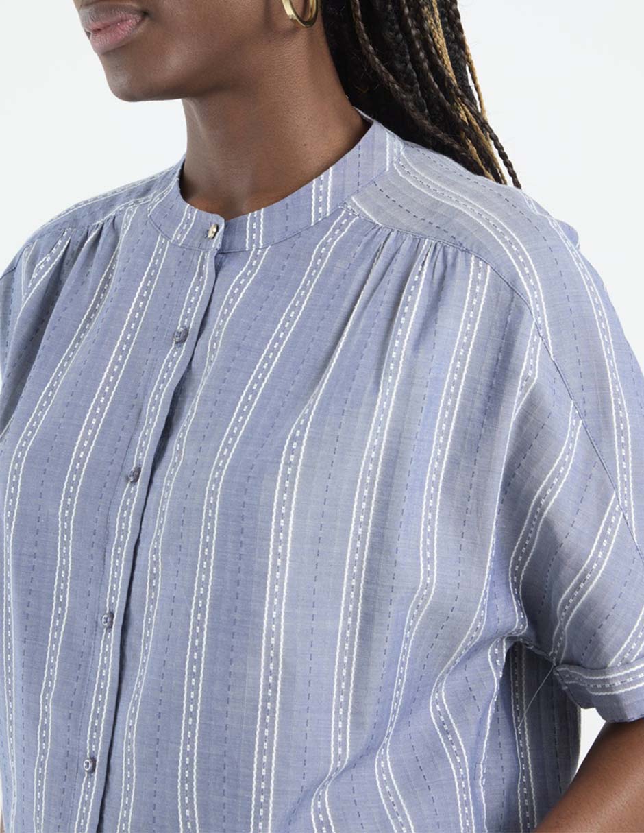 Blusa manga corta para mujer 4