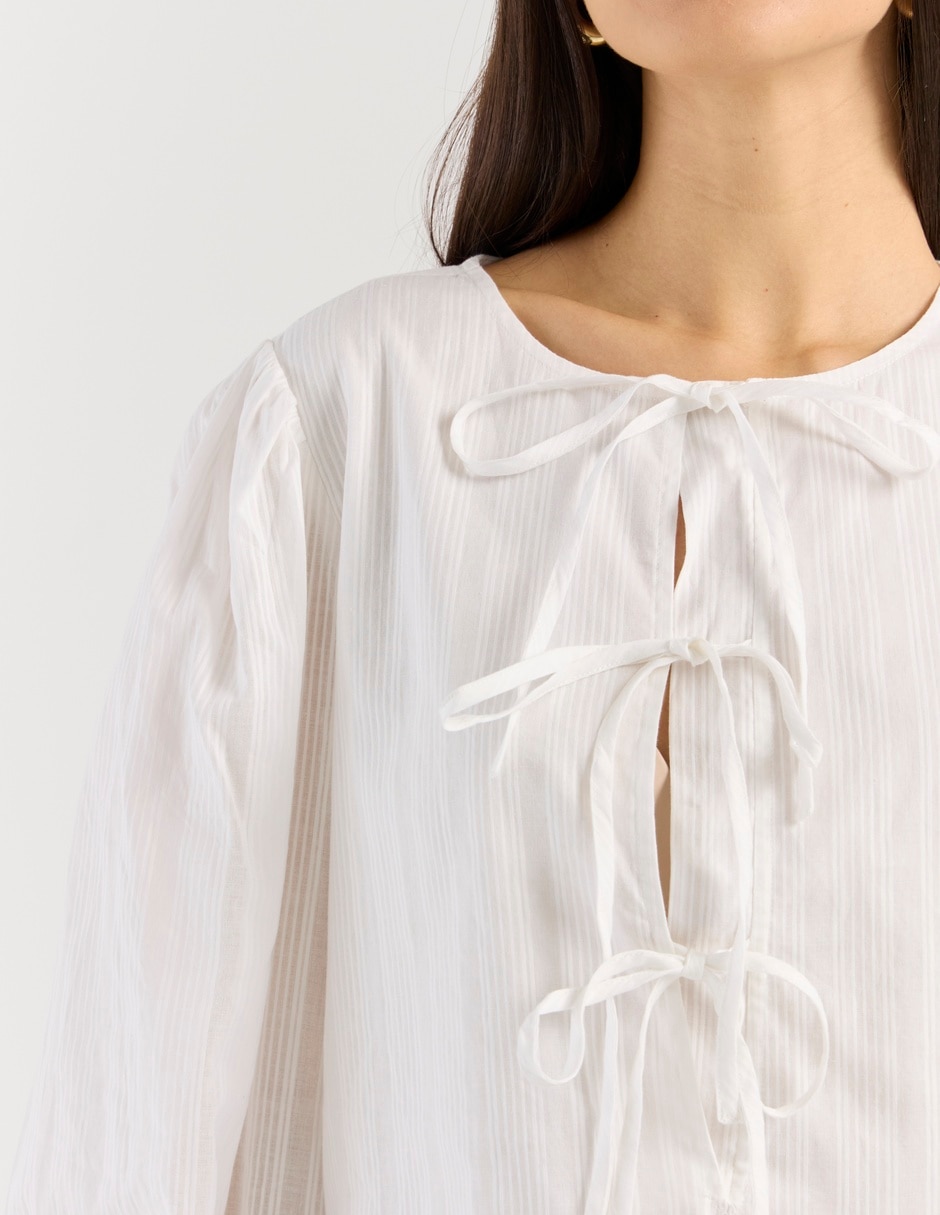 Blusa manga larga para mujer 4
