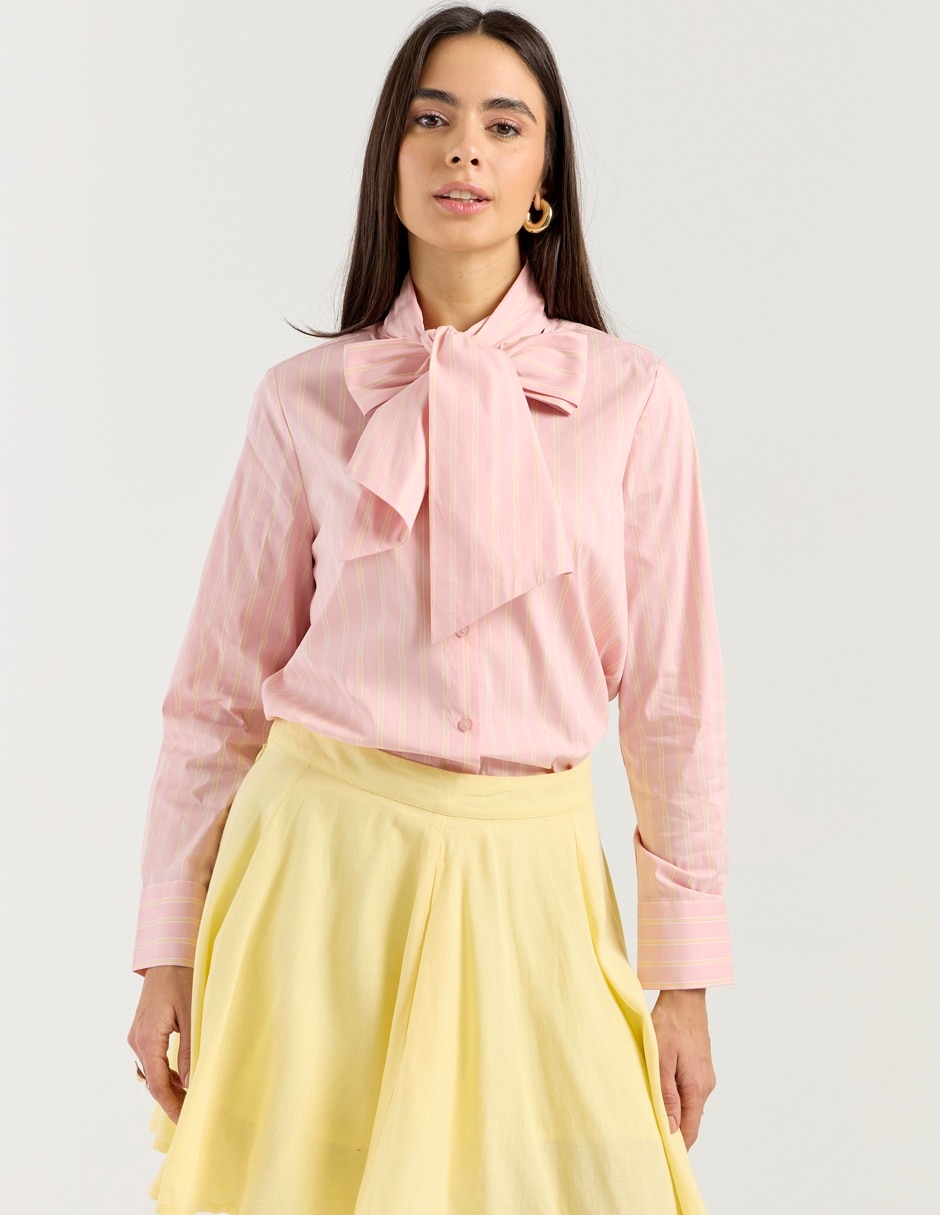 Blusa manga larga para mujer