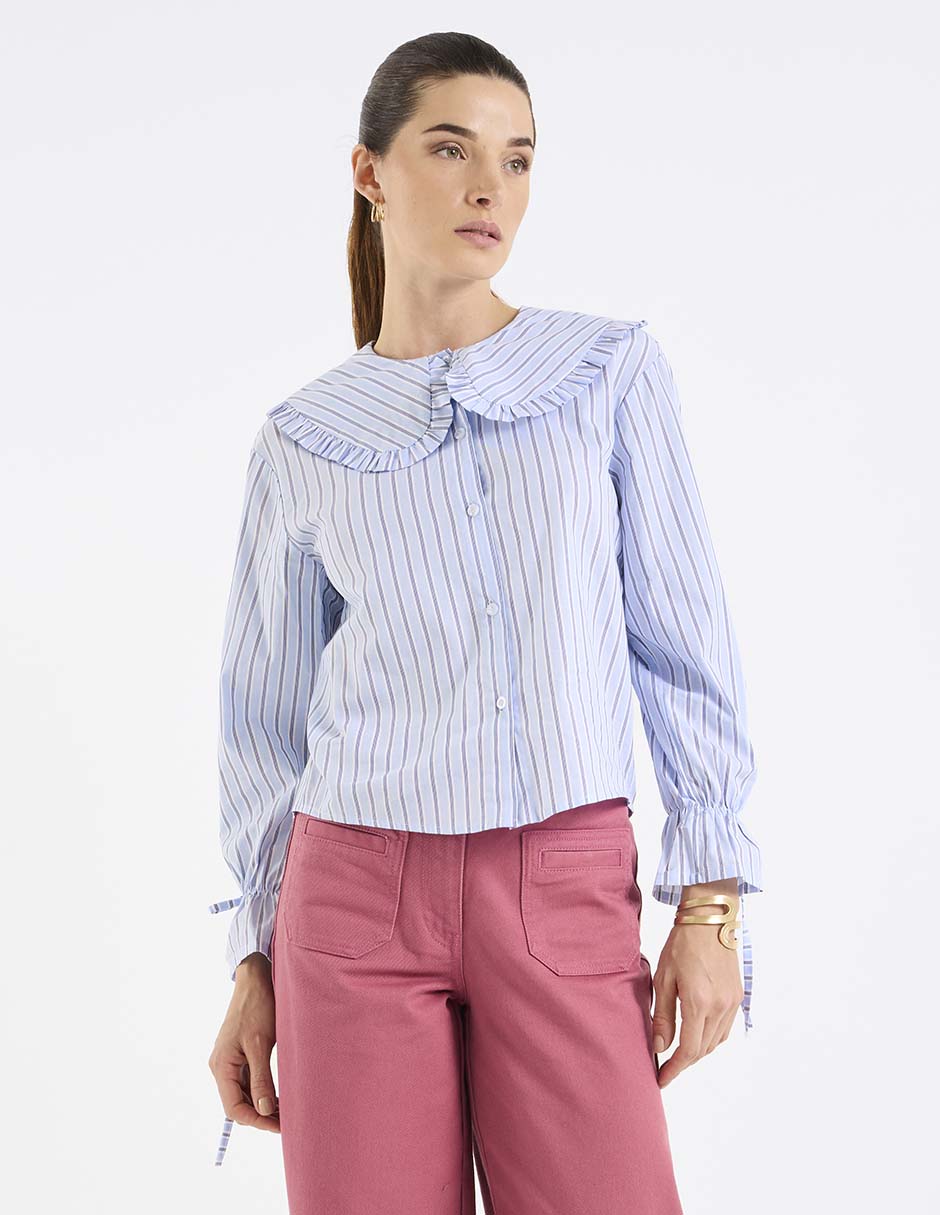 Blusa manga larga para mujer