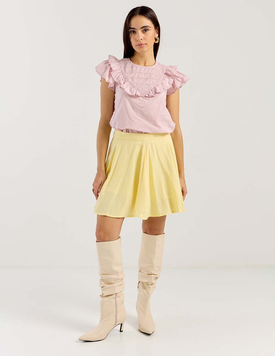 Blusa manga corta para mujer 3