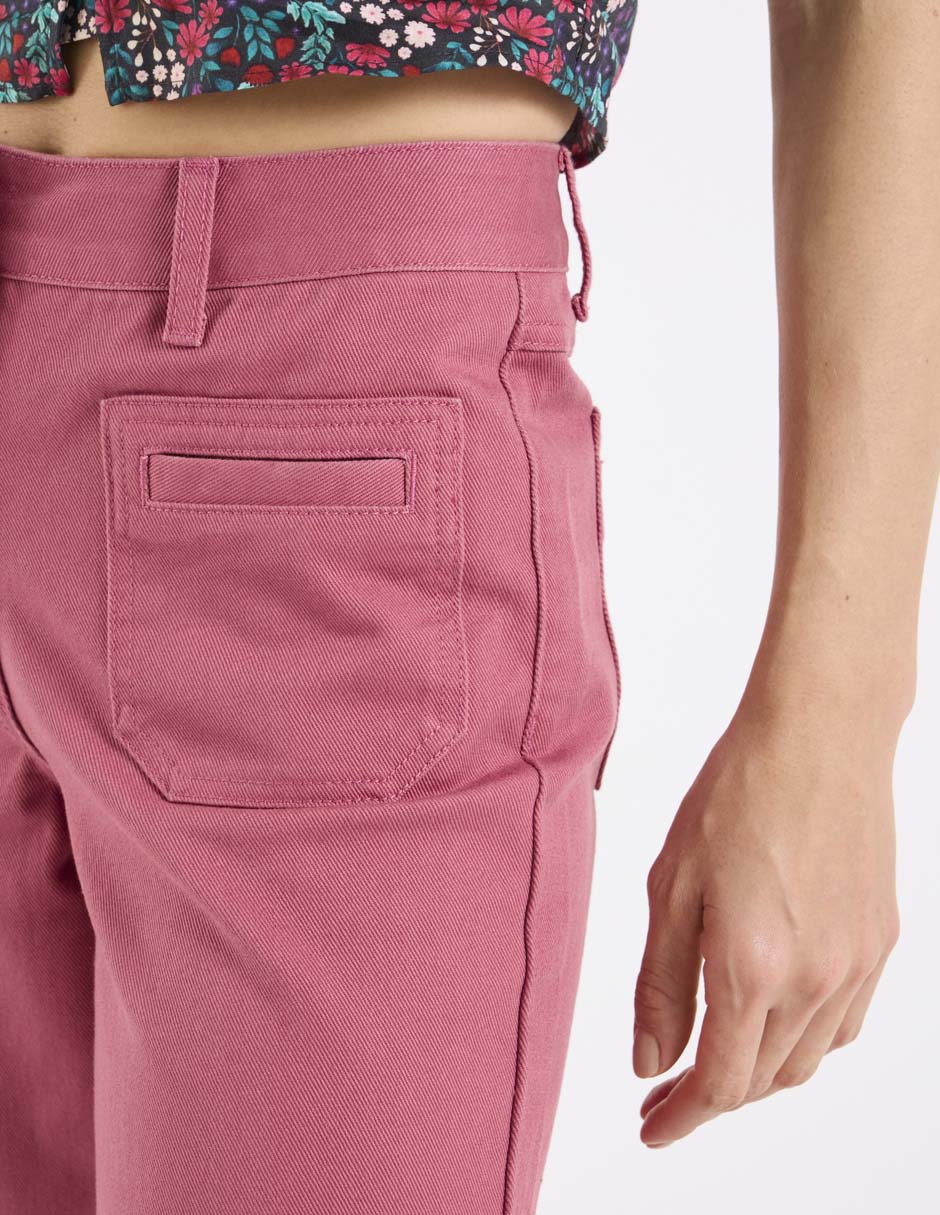 Jeans capri slim corte cintura para mujer 4