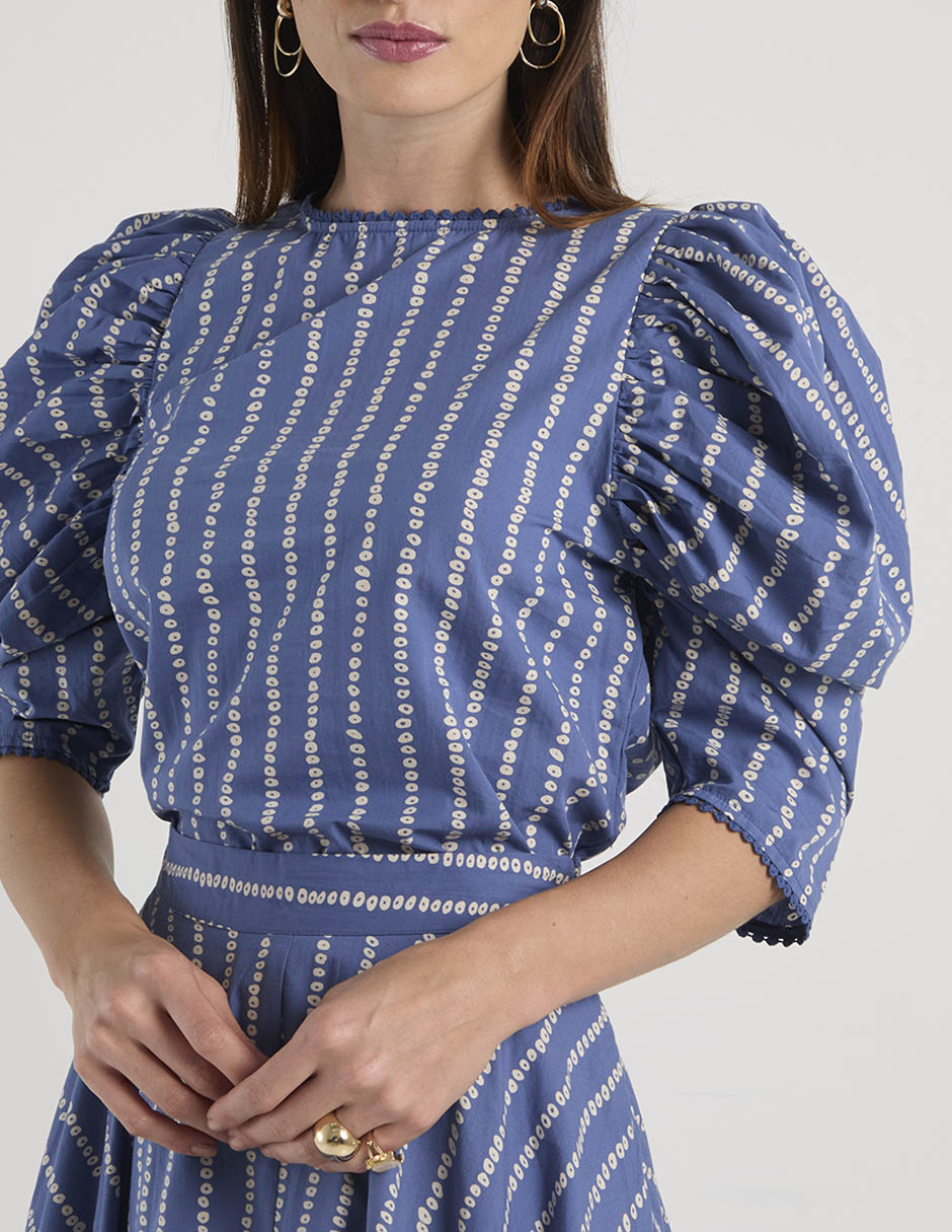 Blusa manga al codo para mujer 4