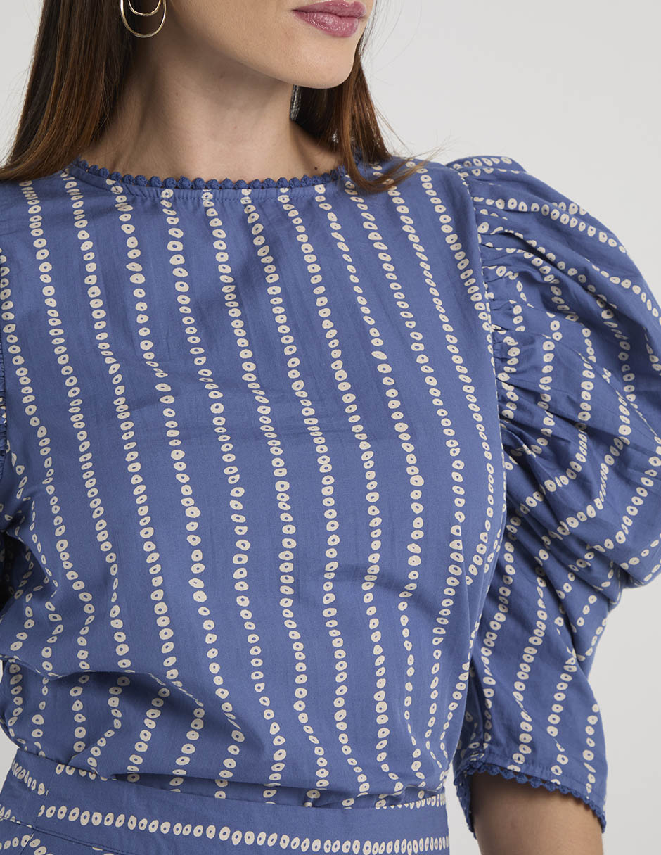 Blusa manga al codo para mujer 5