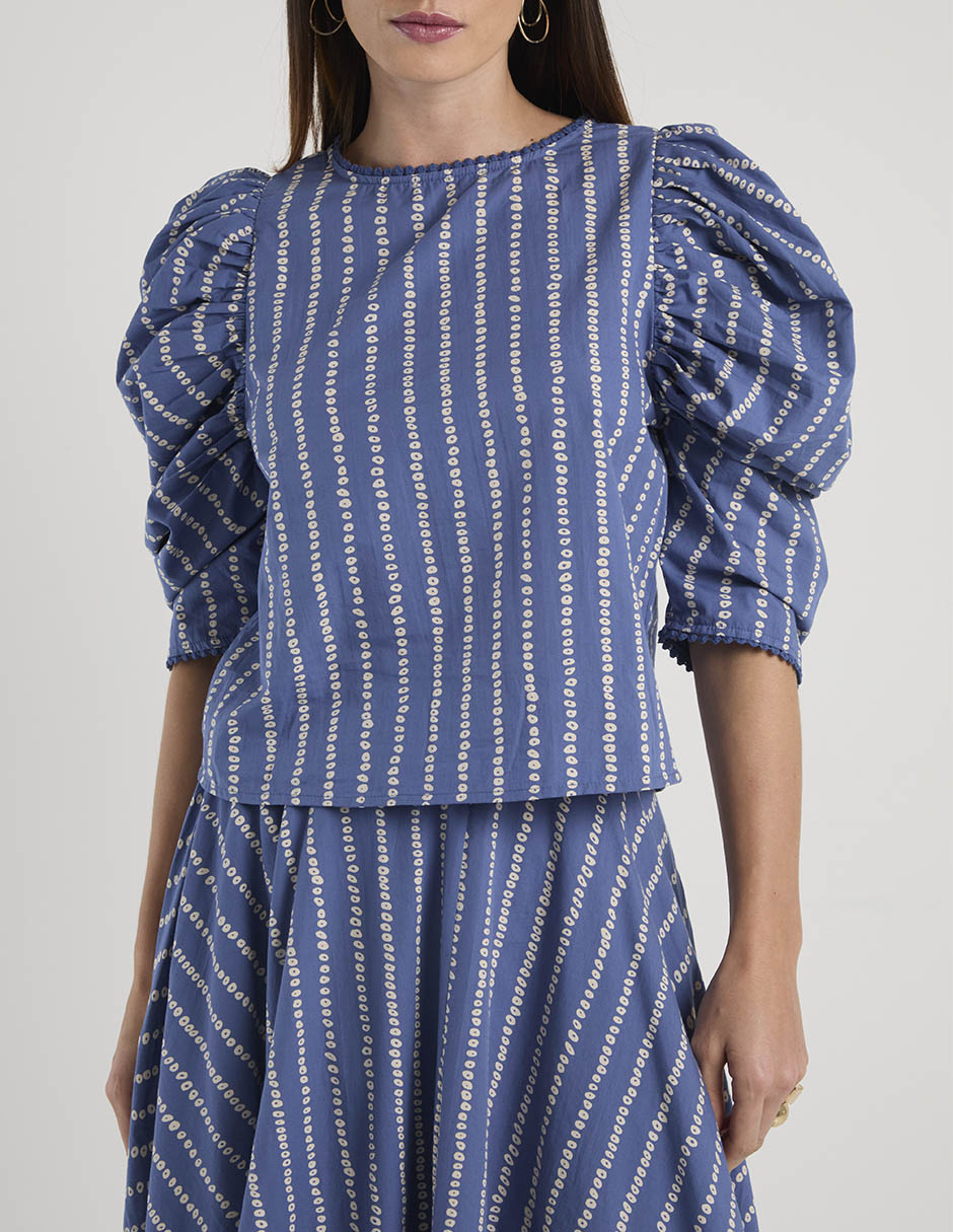 Blusa manga al codo para mujer 7