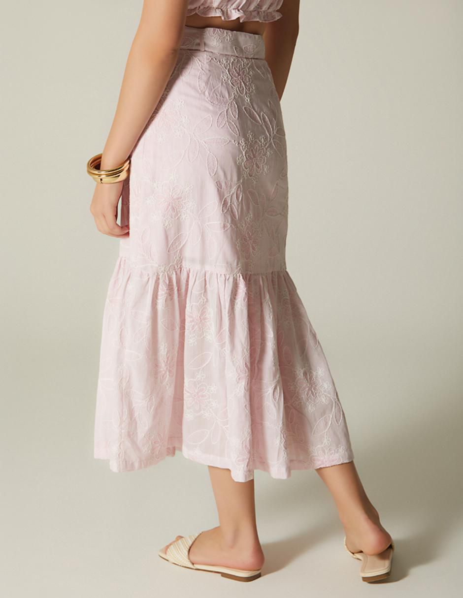Falda crop Rose a la cintura 4