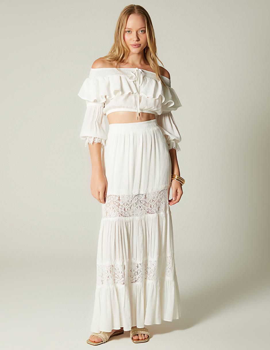 Falda larga Bohemian Comeback cintura alta 2
