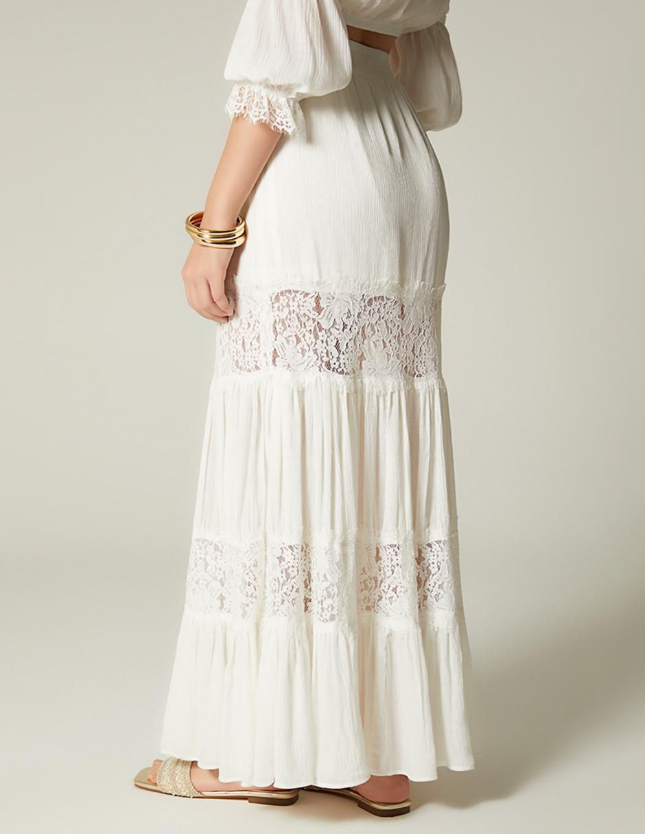 Falda larga Bohemian Comeback cintura alta 4
