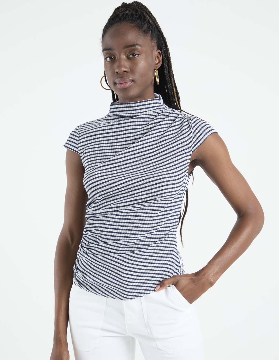 Blusa manga corta para mujer