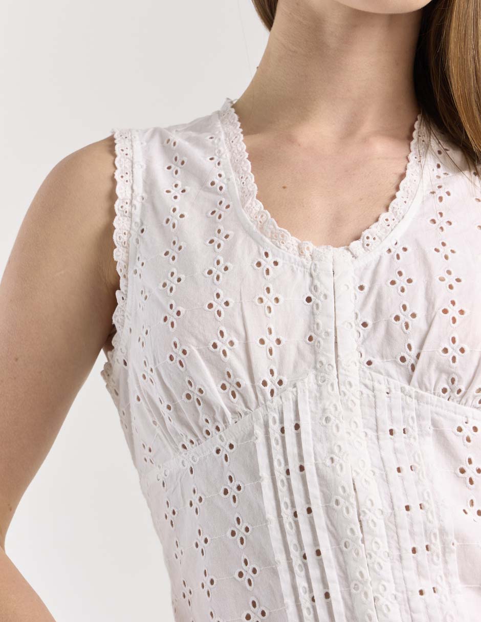 Blusa sin manga para mujer 4