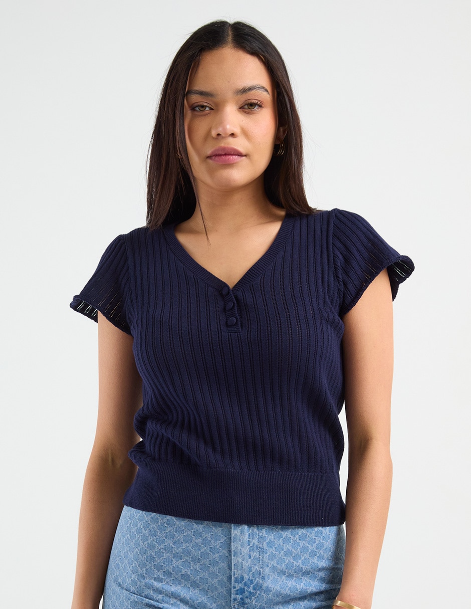 Blusa manga corta para mujer 2
