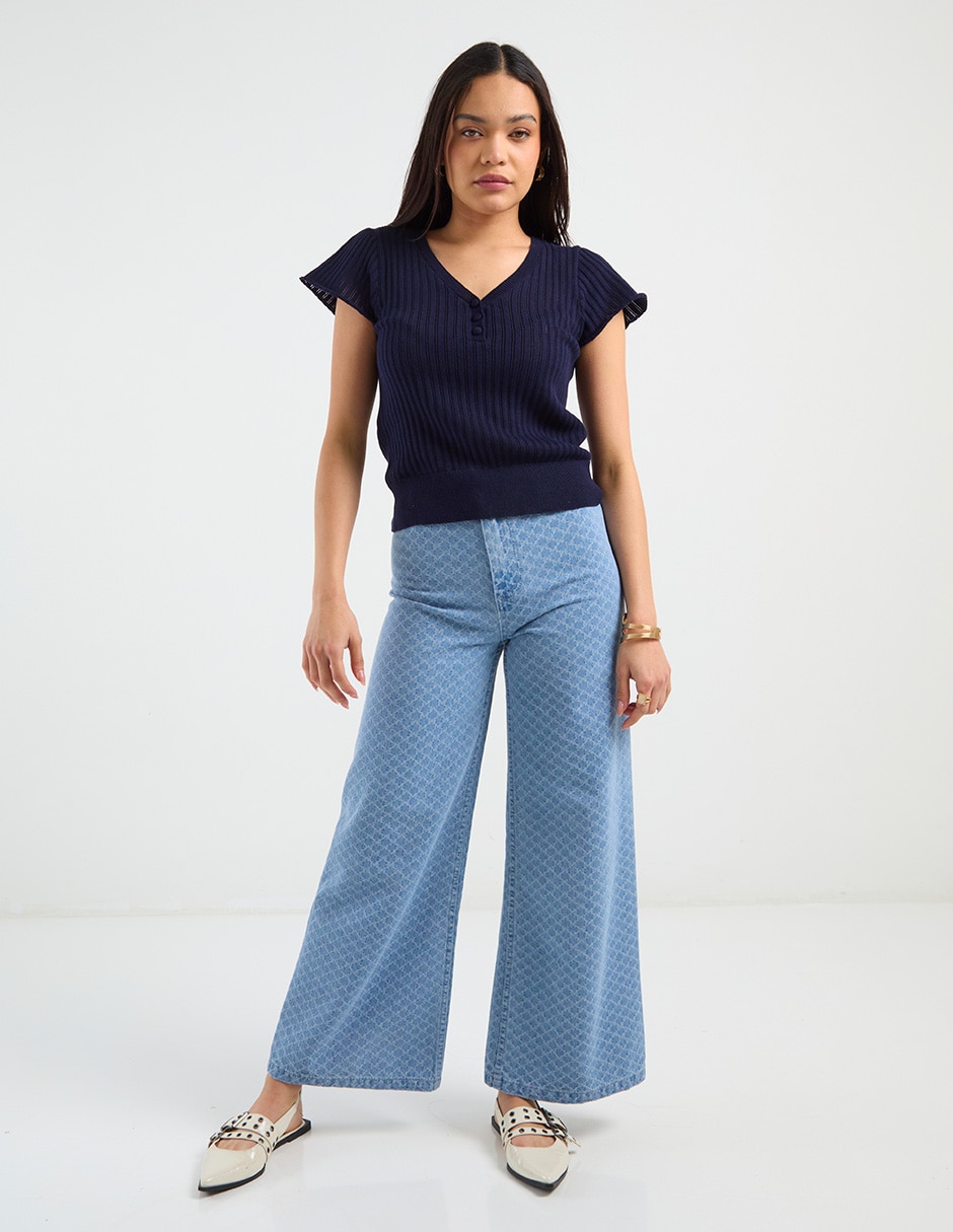 Blusa manga corta para mujer 3