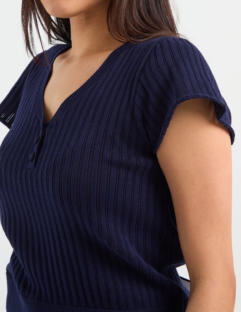 Blusa manga corta para mujer 4