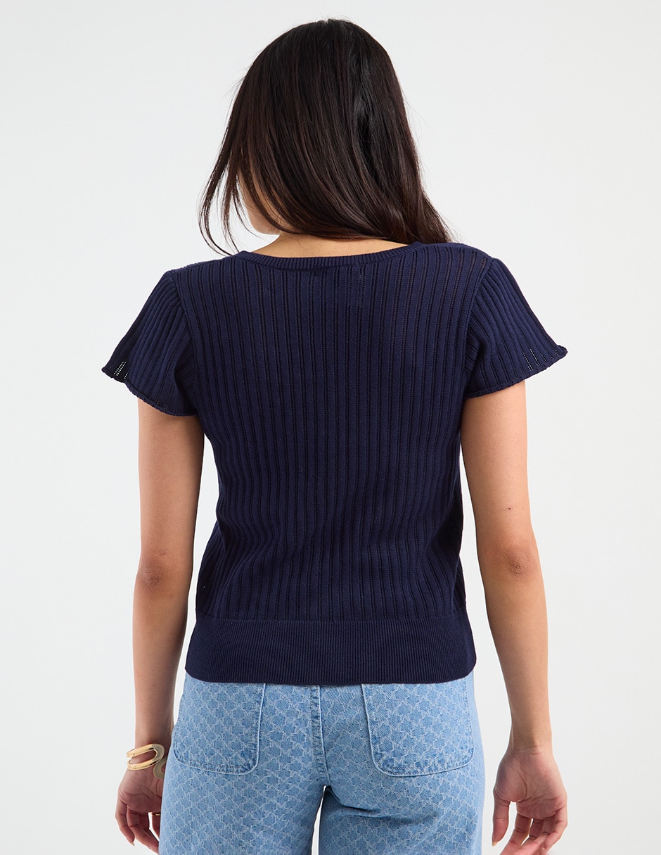 Blusa manga corta para mujer 6
