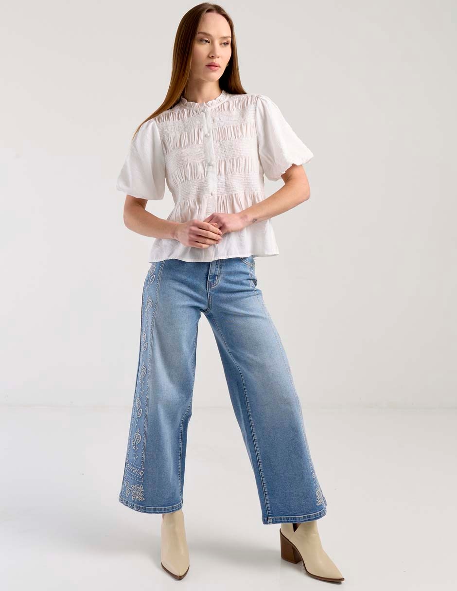 Blusa manga corta para mujer 3