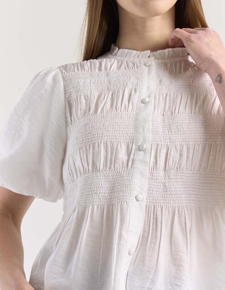 Blusa manga corta para mujer 4