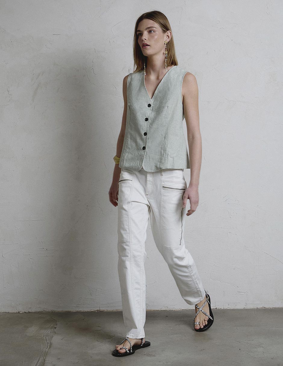 Jeans straight para mujer 2