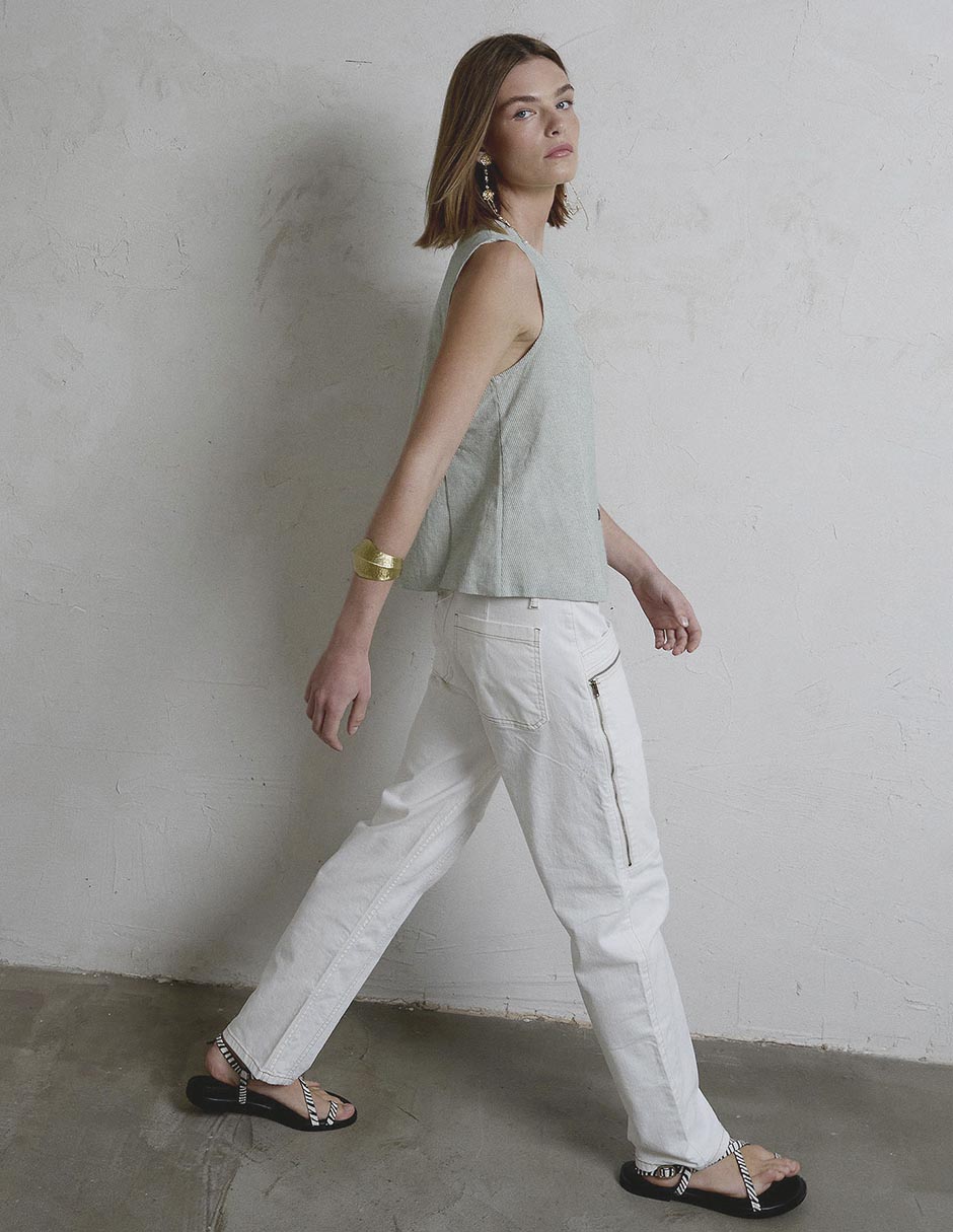 Jeans straight para mujer 4