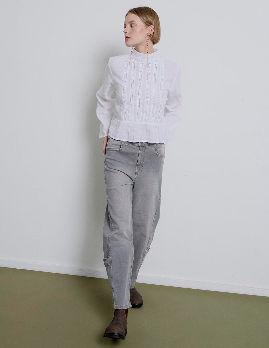 Jeans straight para mujer 2