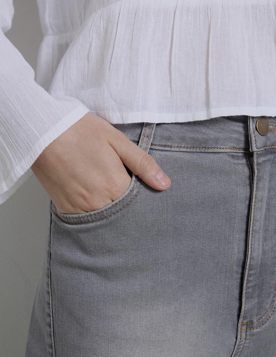 Jeans straight para mujer 7
