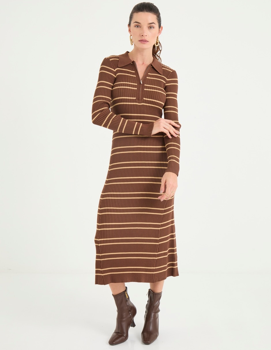 Vestido midi casual para mujer Vestido midi casual para mujer