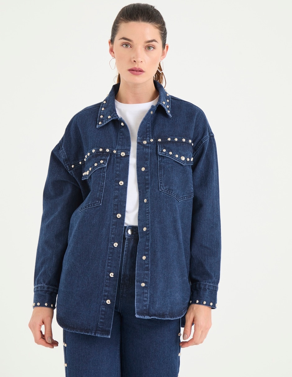 Chamarra denim para mujer