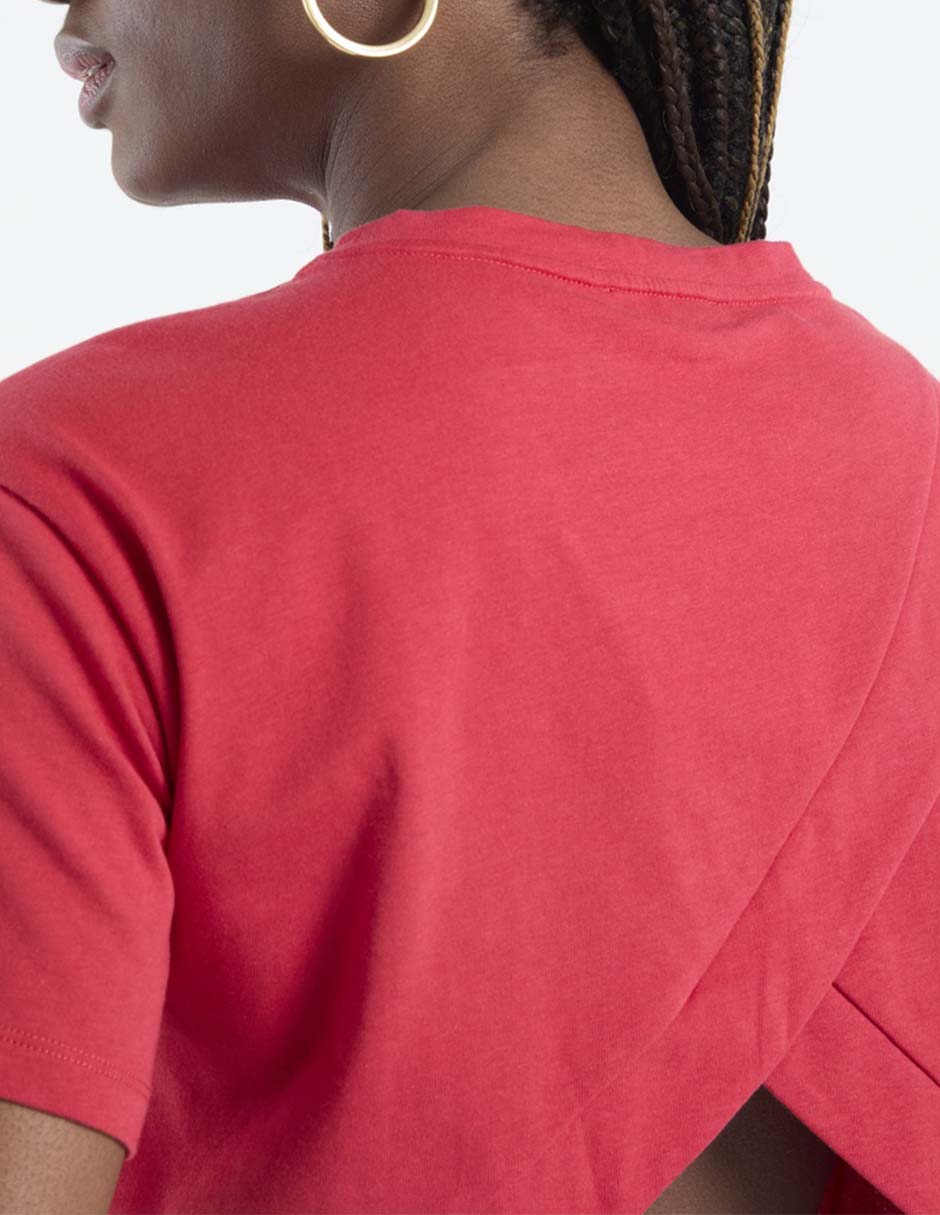Playera manga corta cuello redondo para mujer 4