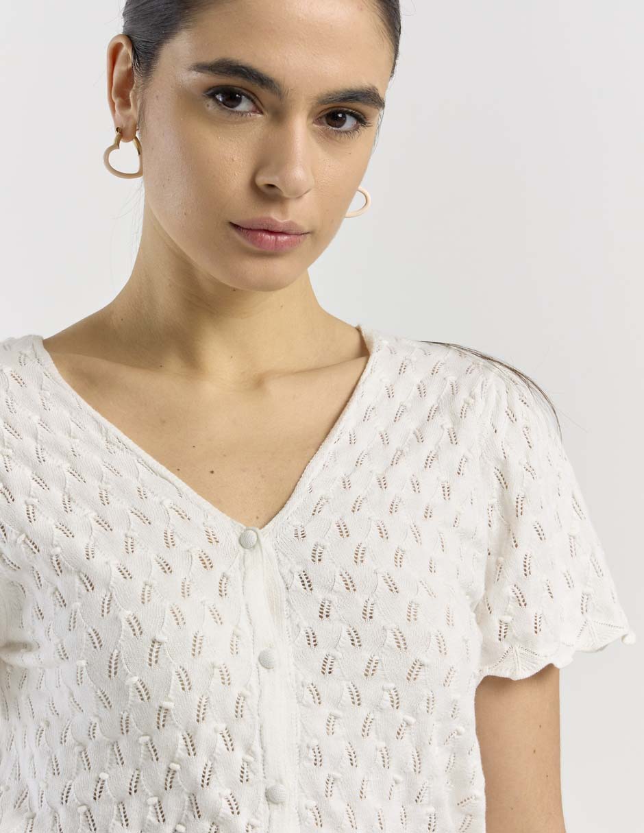 Blusa manga corta para mujer 4