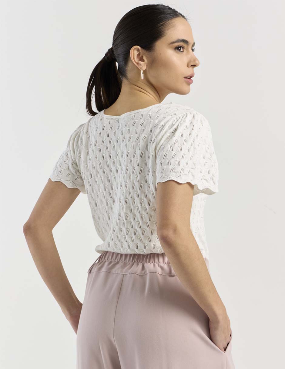 Blusa manga corta para mujer 6