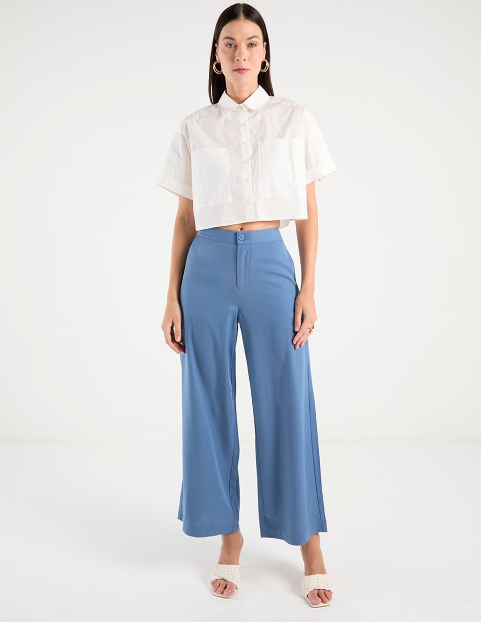 Camisa de algodón manga corta para mujer 2