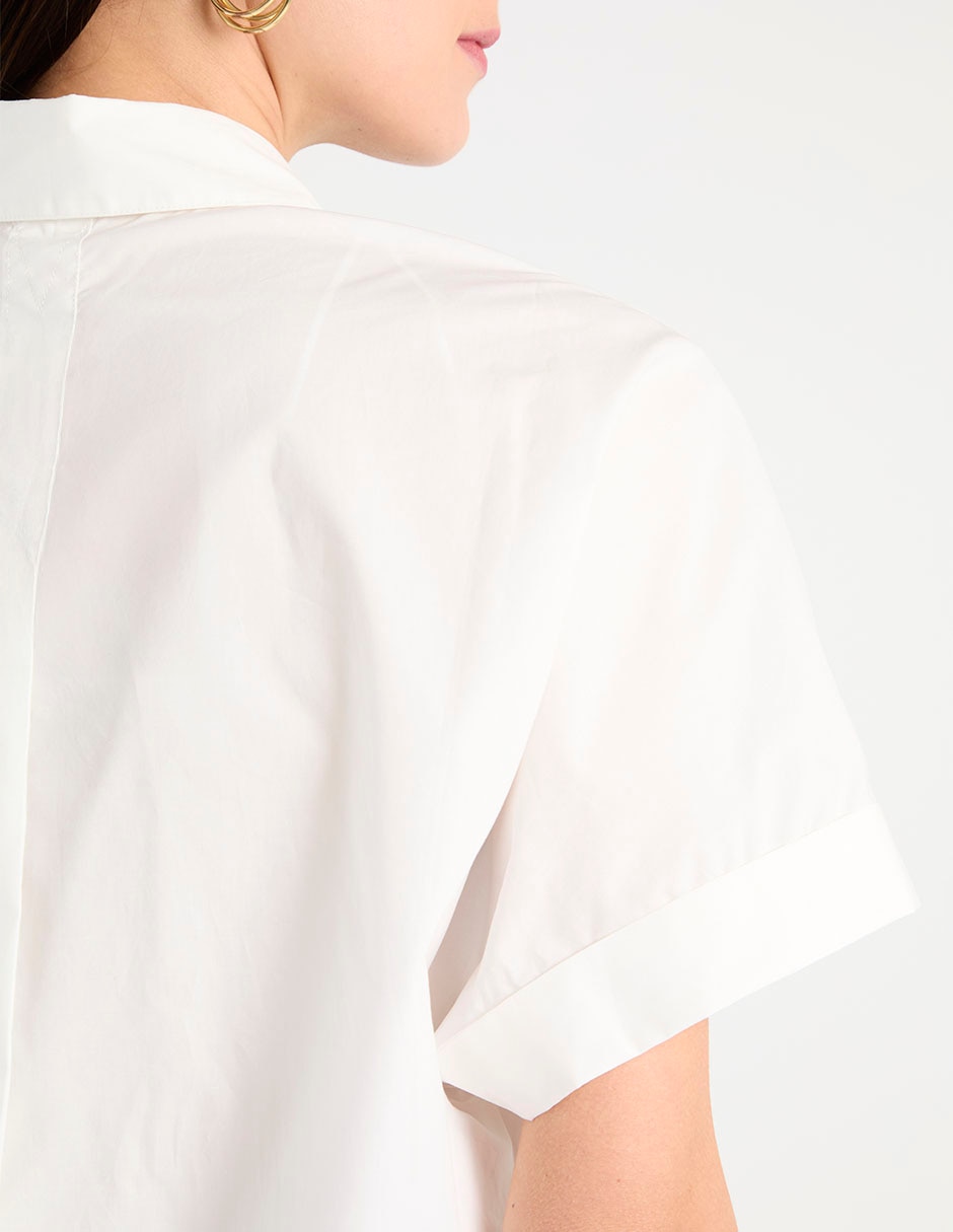 Camisa de algodón manga corta para mujer 5