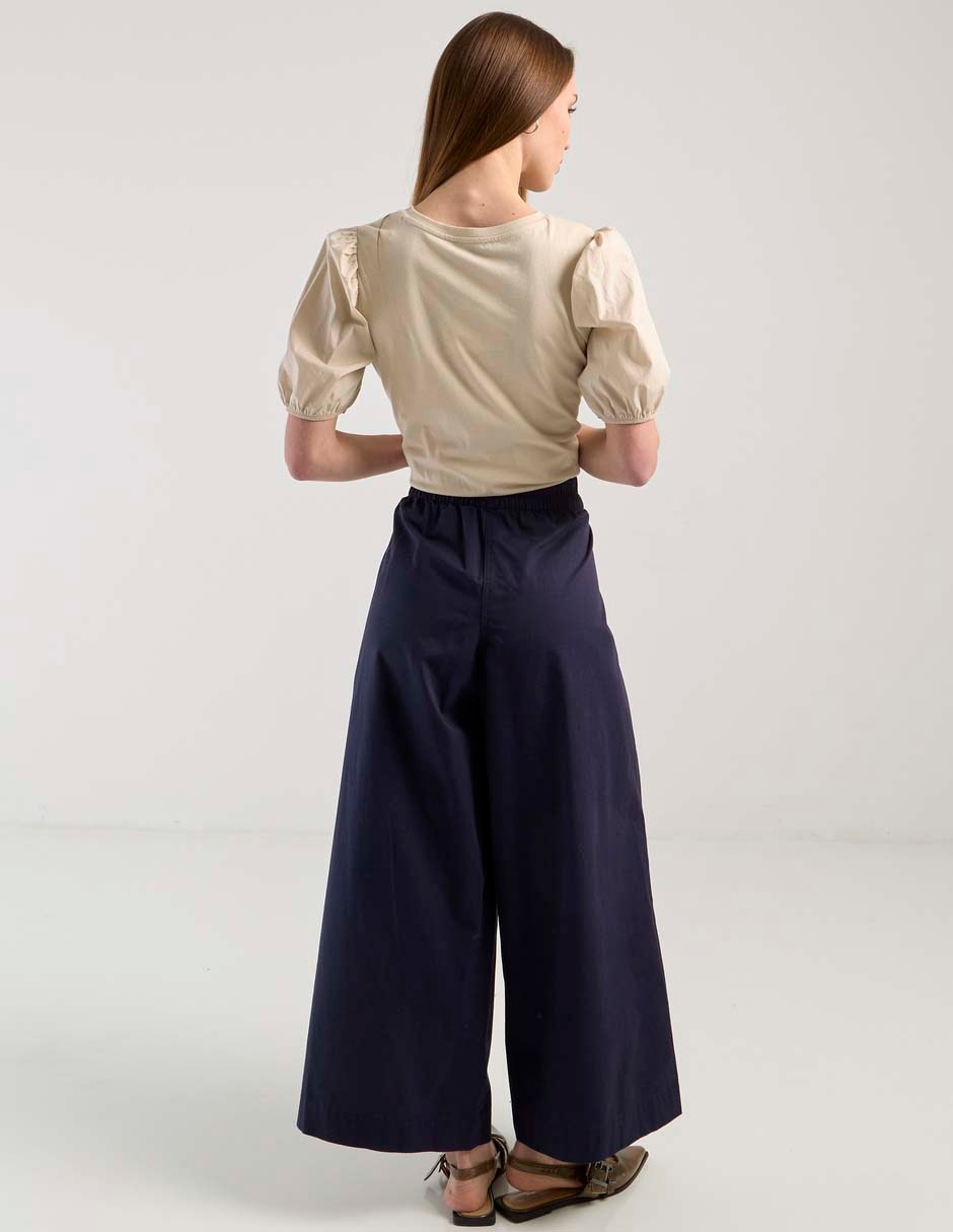 Pantalón coulotte amplio para mujer 2