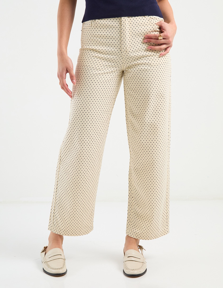 Jeans capri acampanado para mujer