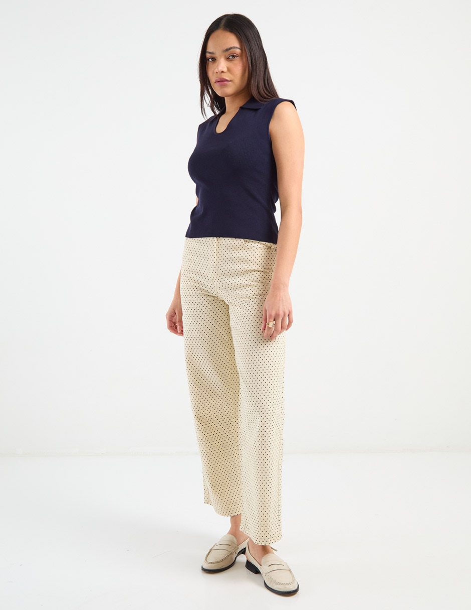 Jeans capri acampanado para mujer 3