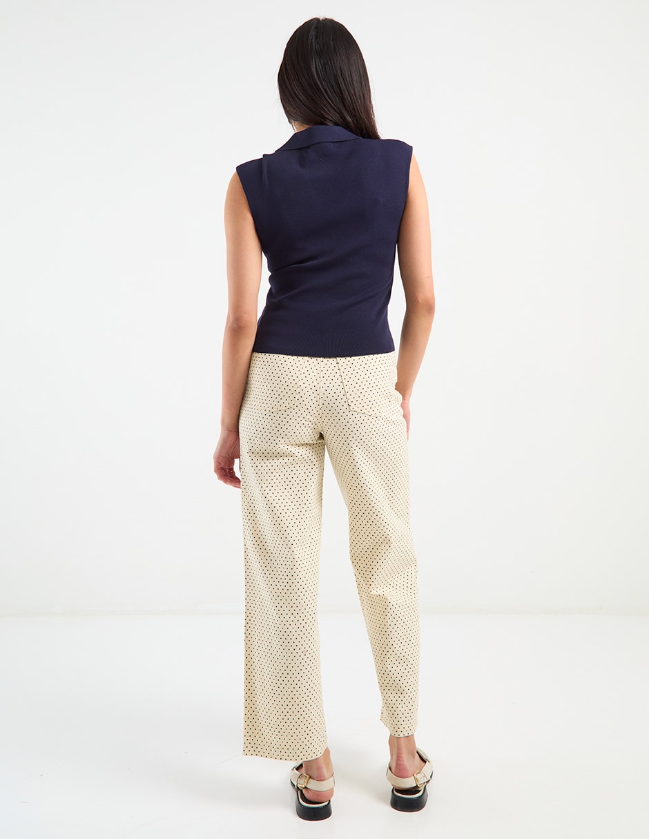 Jeans capri acampanado para mujer 6