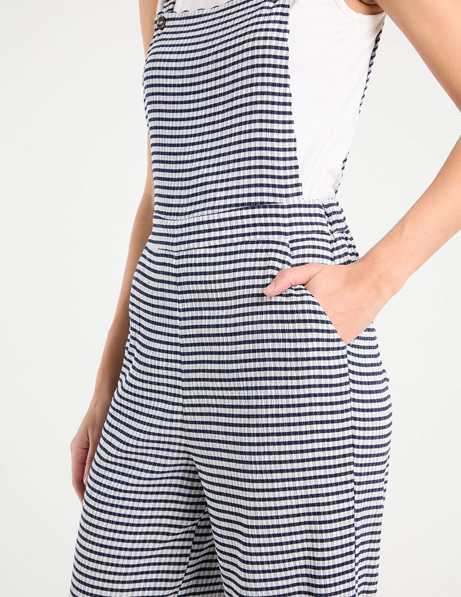 Jumpsuit estampado a rayas para mujer 5