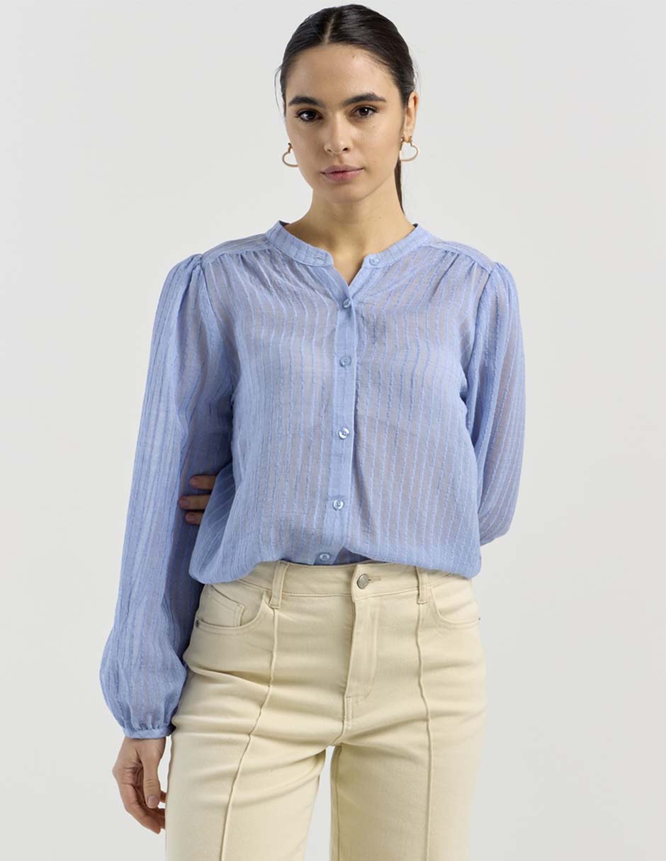 Blusa manga larga para mujer