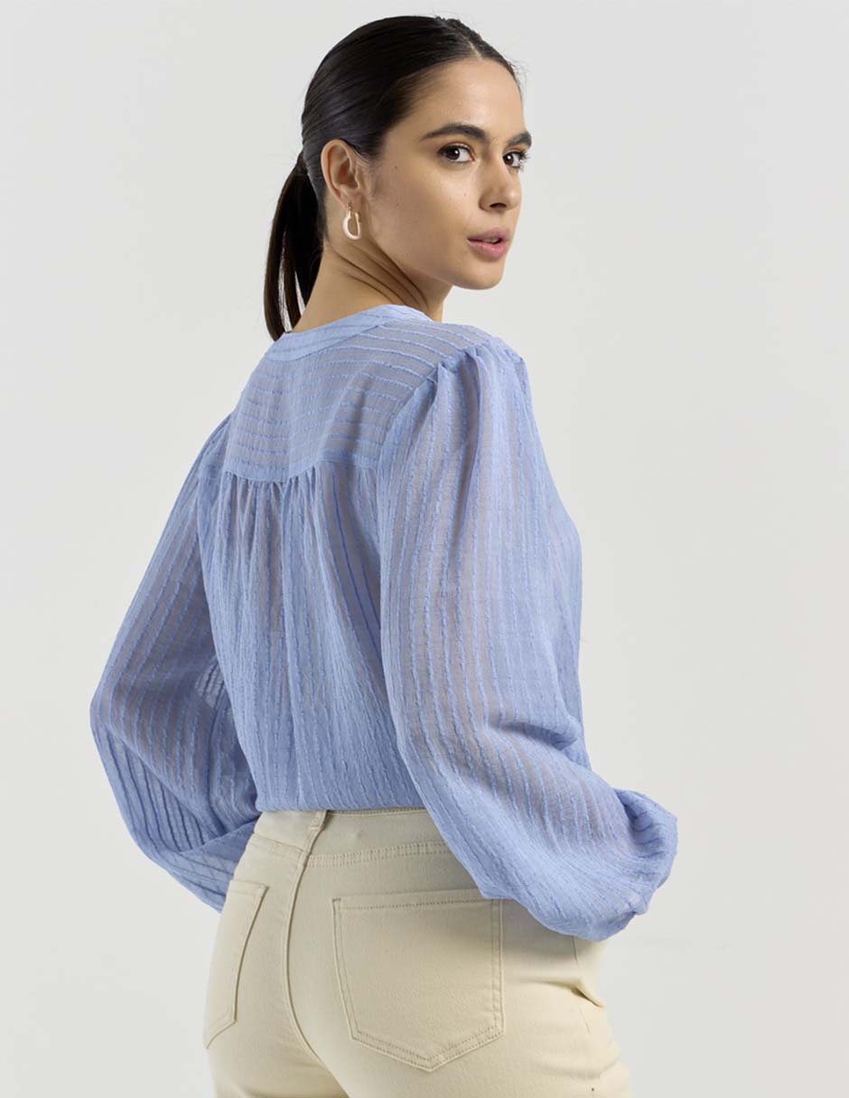 Blusa manga larga para mujer 6