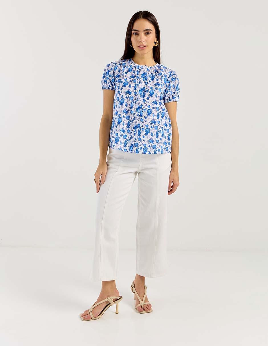 Blusa manga corta para mujer 3