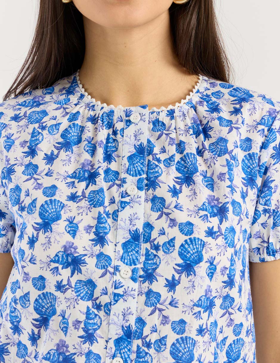 Blusa manga corta para mujer 4