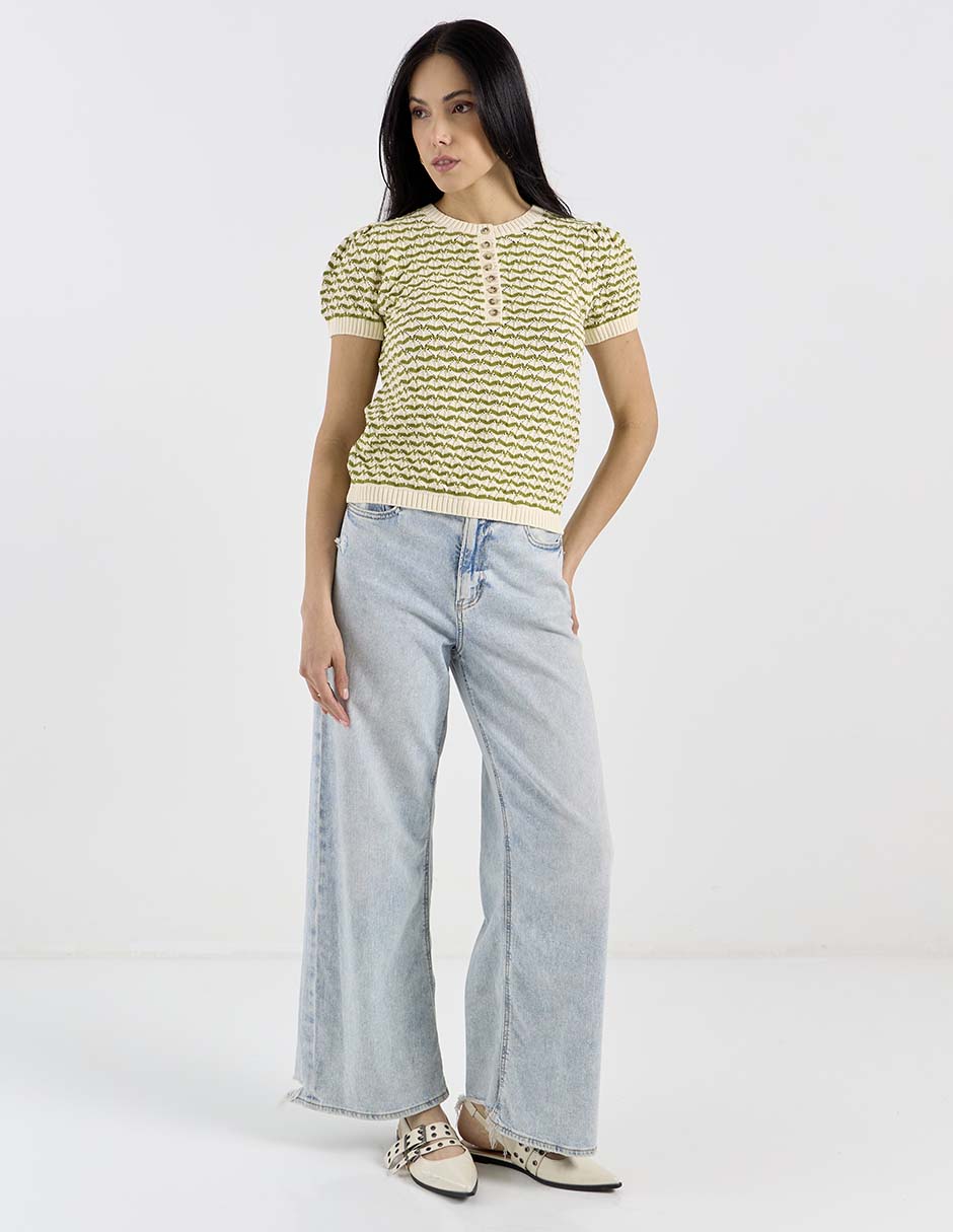 Blusa manga corta para mujer 3