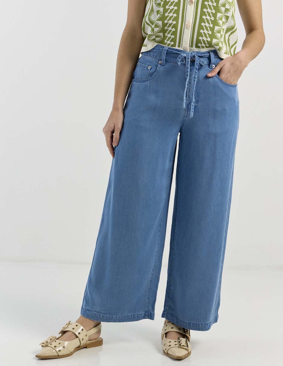 Jeans relaxed wide leg para mujer