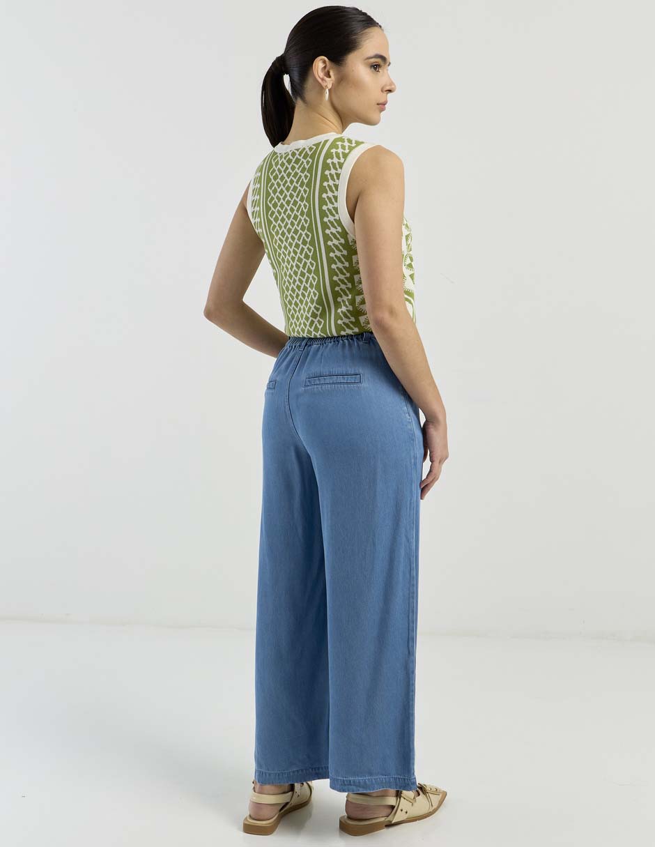 Jeans relaxed wide leg para mujer 6