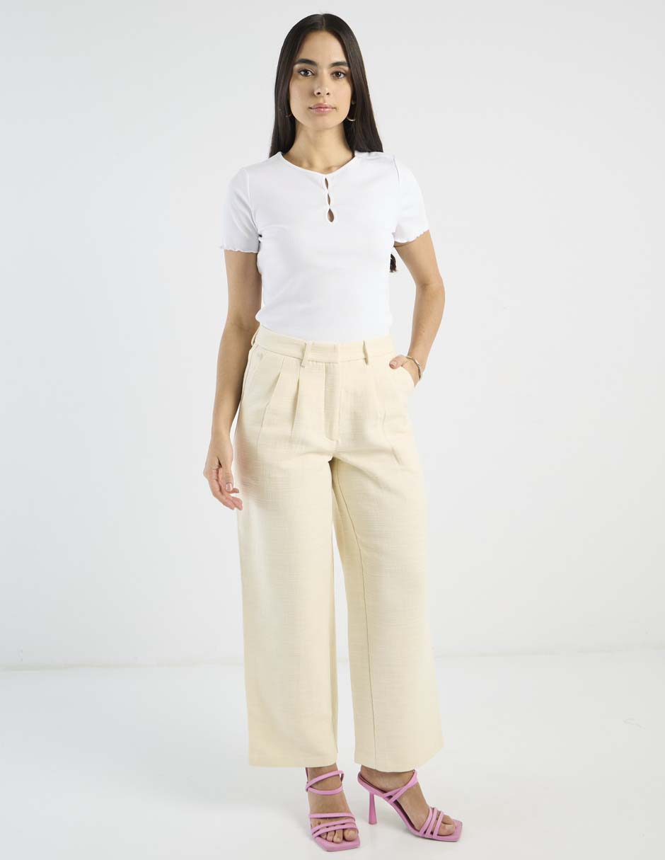 Pantalón coulotte straight para mujer 2