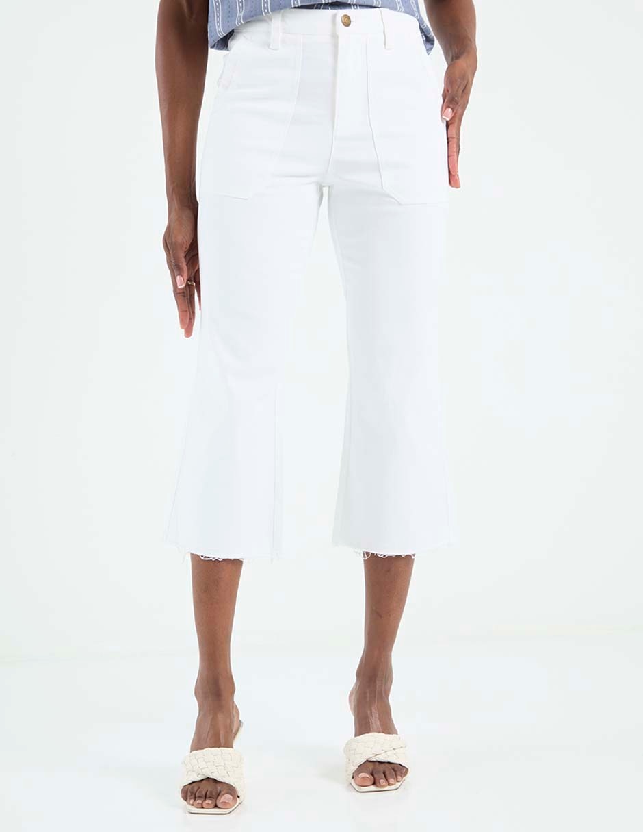 Jeans capri straight para mujer