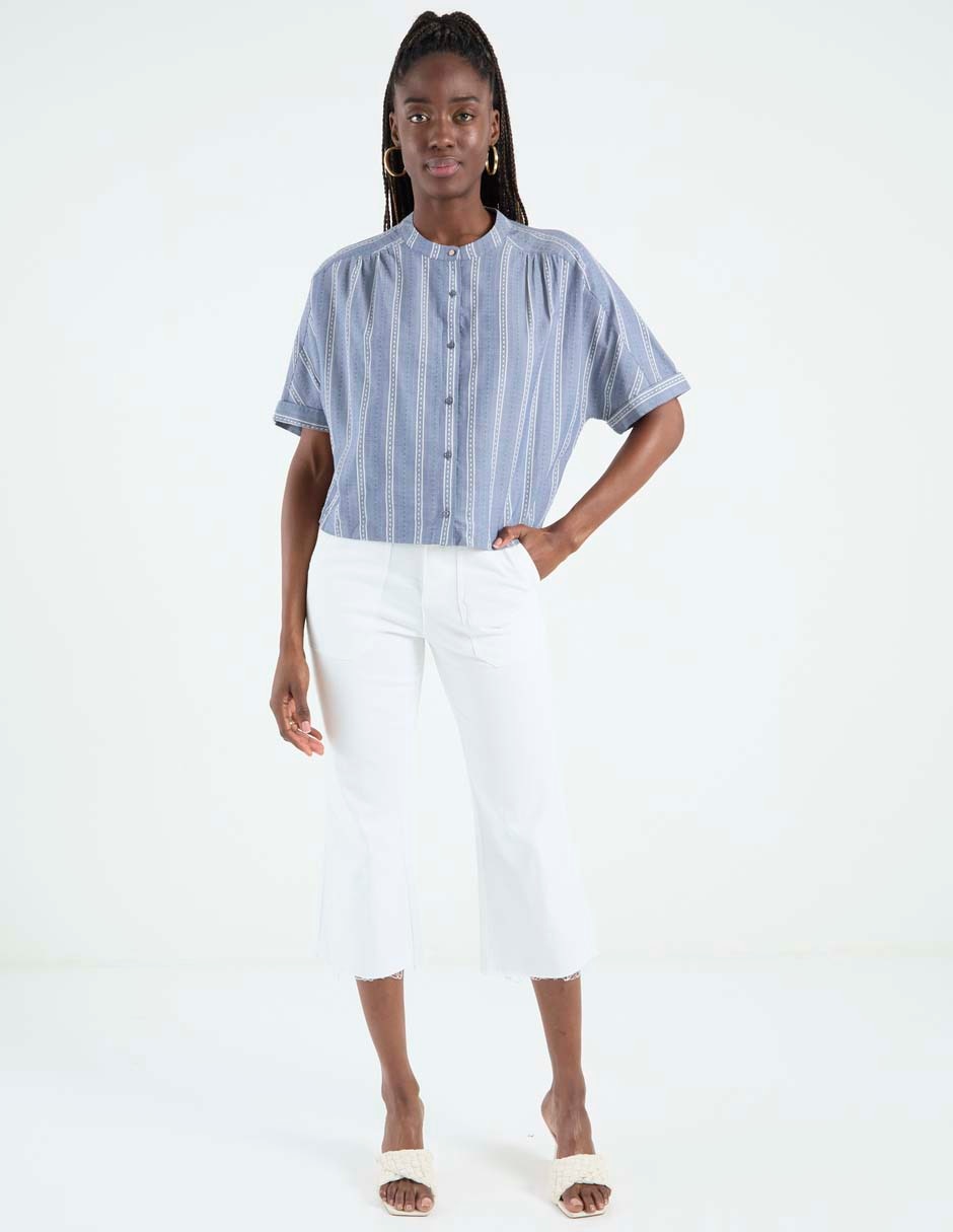 Jeans capri straight para mujer 3
