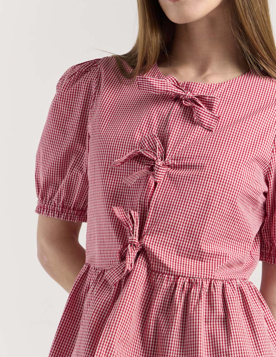Blusa manga corta para mujer 4