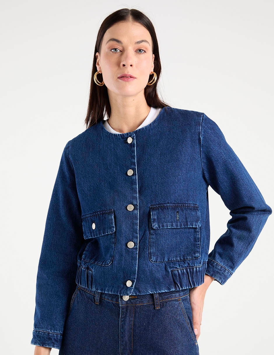 Chamarra denim para mujer